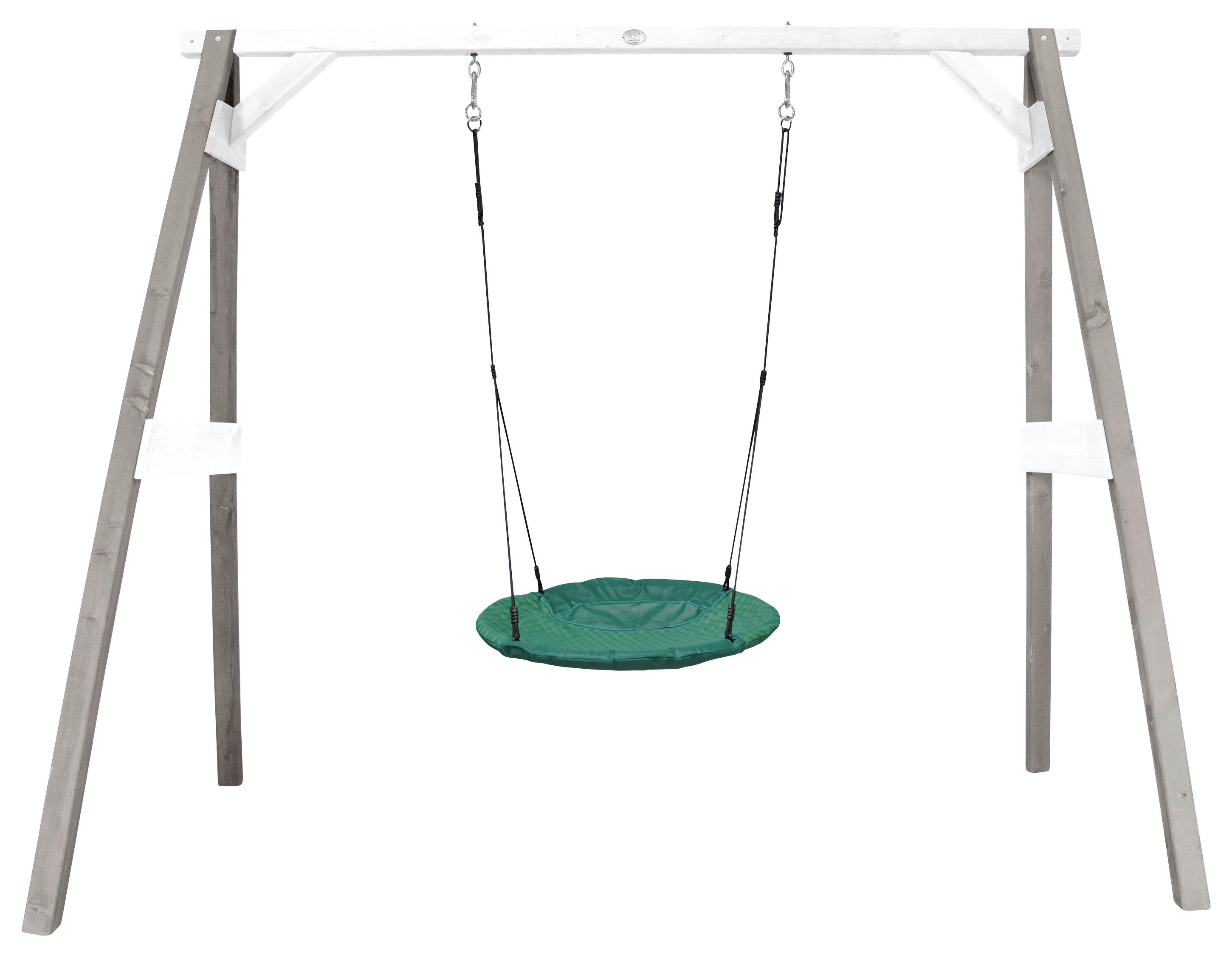 AXI Nestschaukel Summer grau B/H/L: ca. 254x207x160 cm Summer - weiß/grün (160,00/254,00/207,00cm) - AXI