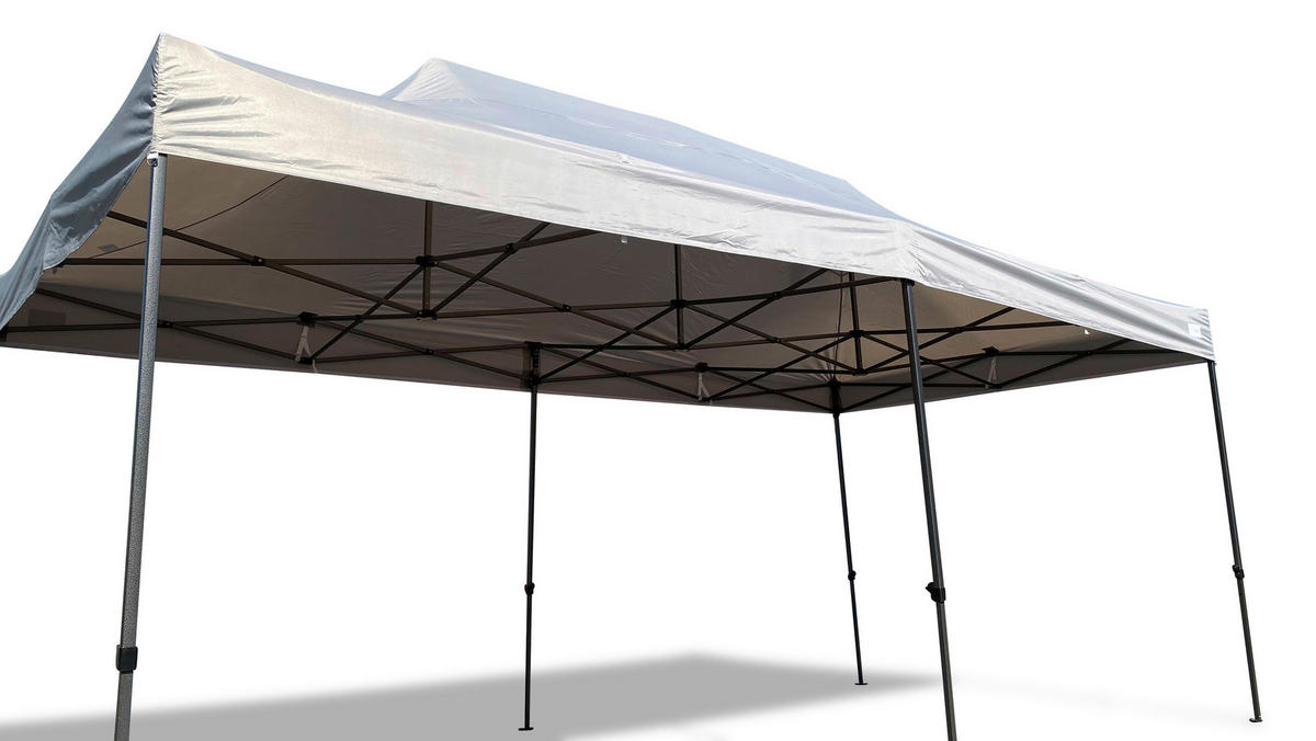 Grasekamp Ersatzdach Faltpavillon Modena Premium Line grau Polyester-Mischgewebe B/H/L: ca. 290x200x570 cm Modena Premium Line - grau (570,00/290,00/200,00cm) - Grasekamp