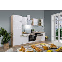 Respekta Küchenblock Economy weiß B/H/T: ca. 280x200x60 cm Economy - Eiche/weiß (280,00/200,00/60,00cm) - Respekta