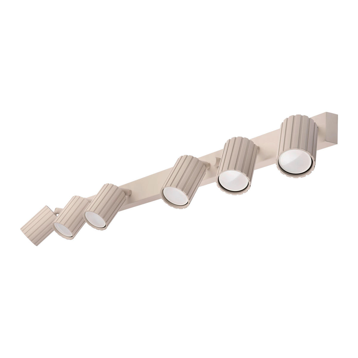 Lamkur Strahler beige Stahl B/H/L: ca. 6,5x16,5x117 cm 6 Brennstellen Prisma - beige (117,00/6,50/16,50cm) - Lamkur