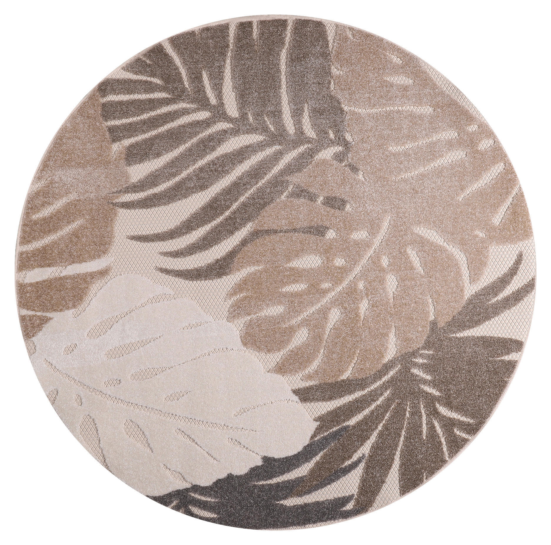 Sanat Outdoorteppich FLORAL beige B/L: ca. 150x150 cm FLORAL - beige (150,00/150,00cm) - Sanat