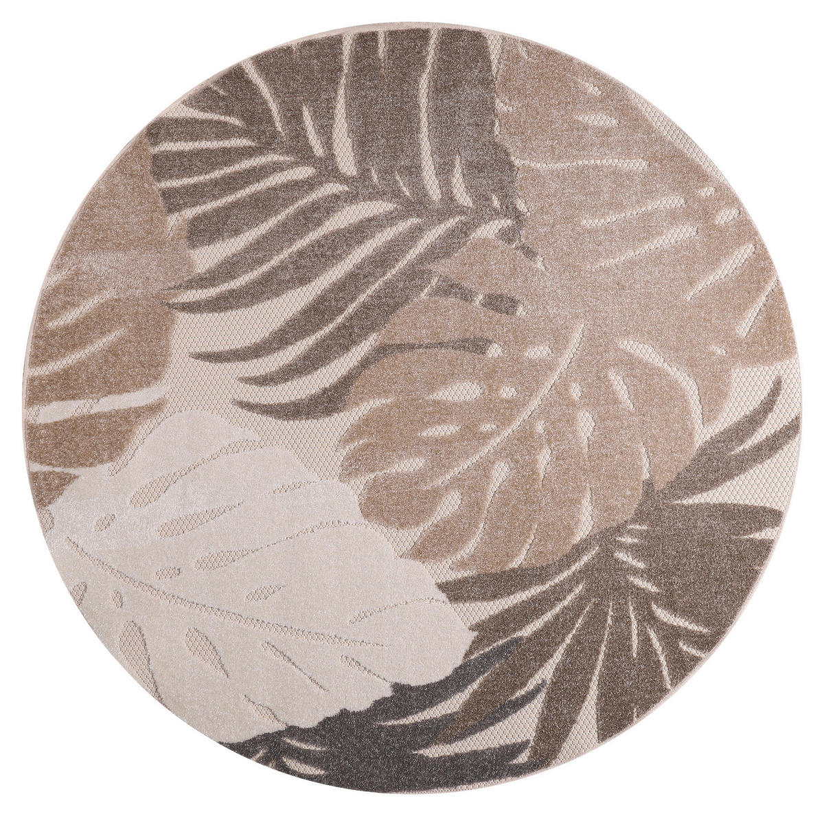 Sanat Outdoorteppich FLORAL beige B/L: ca. 150x150 cm FLORAL - beige (150,00/150,00cm) - Sanat