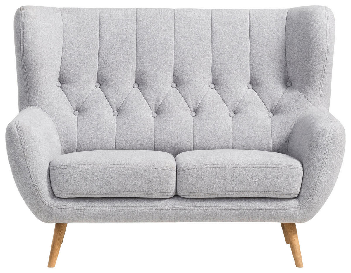 Sofa hellgrau B/H/T: ca. 137x101x95 cm Falun_2_Sofa_2-sitzig - hellgrau (137,00/101,00/95,00cm)