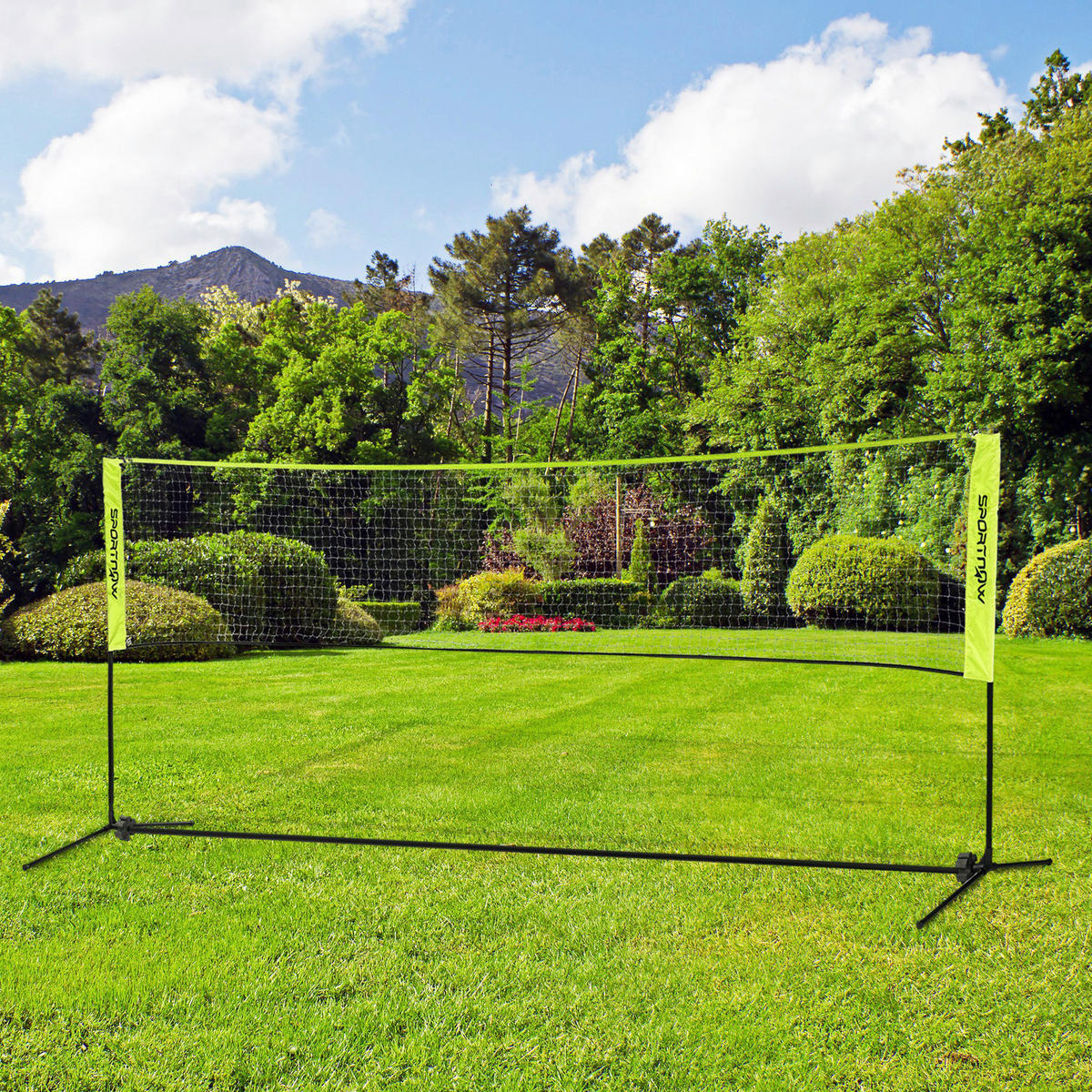 SPORTNOW Badmintonnetz gelb Nylon B/H/L: ca. 103x155x420 cm Badmintonnetz - gelb (420,00/103,00/155,00cm) - SPORTNOW