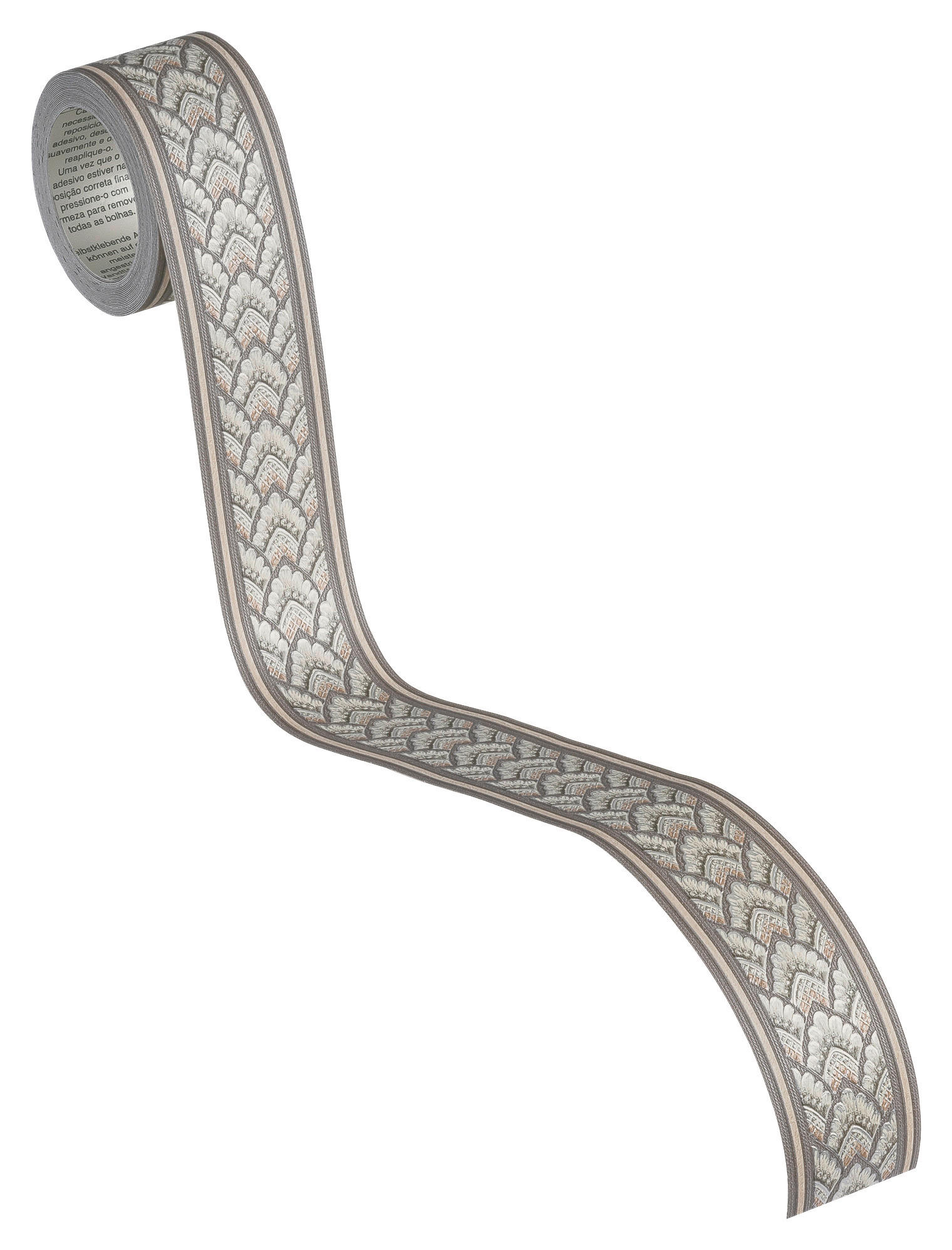 A.S.Creation Bordüre silber beige B/H/D: ca. 4x500x7 cm Bordüre_selbstklebend - beige/silber (7,00/500,00cm) - A.S.Creation