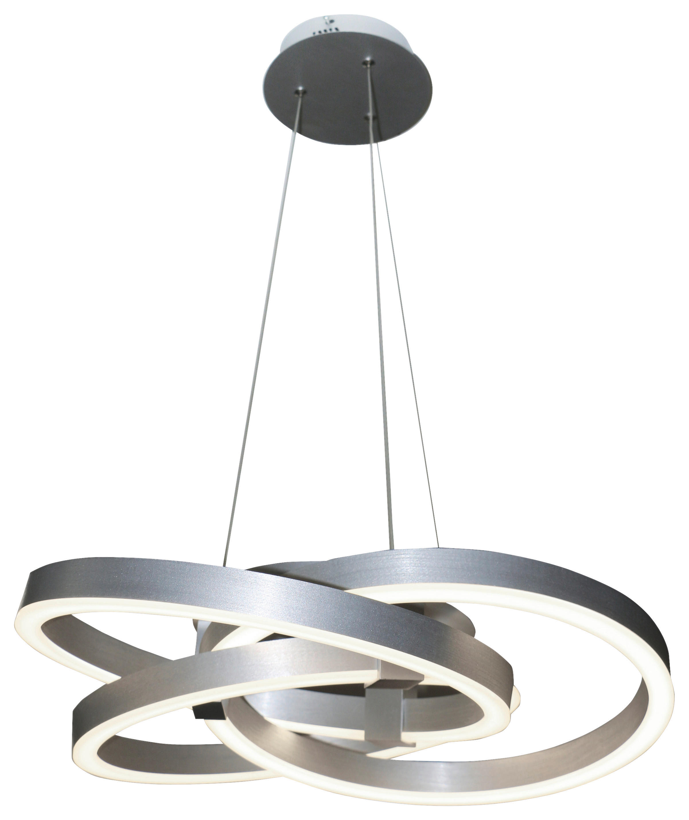 Näve Leuchten Pendelleuchte 6107960 Alu Kunststoff Metall B/H/T: ca. 58x120x58 cm null 3 Brennstellen Divora - Alu (58,00/120,00/58,00cm) - Näve Leuchten