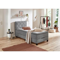Boxspringbett Jeff silber Jeff - silber (100,00/57,00/211,00cm)