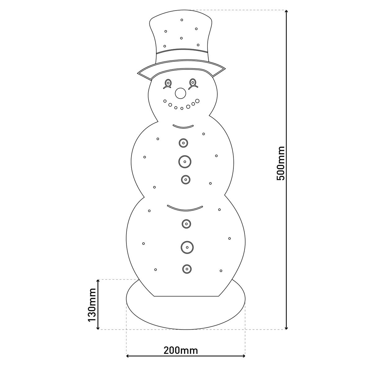 Näve Leuchten LED-Dekoleuchte Snowy natur Holz B/H/T: ca. 13x50x20 cm Snowy - natur (13,00/50,00/20,00cm) - Näve Leuchten