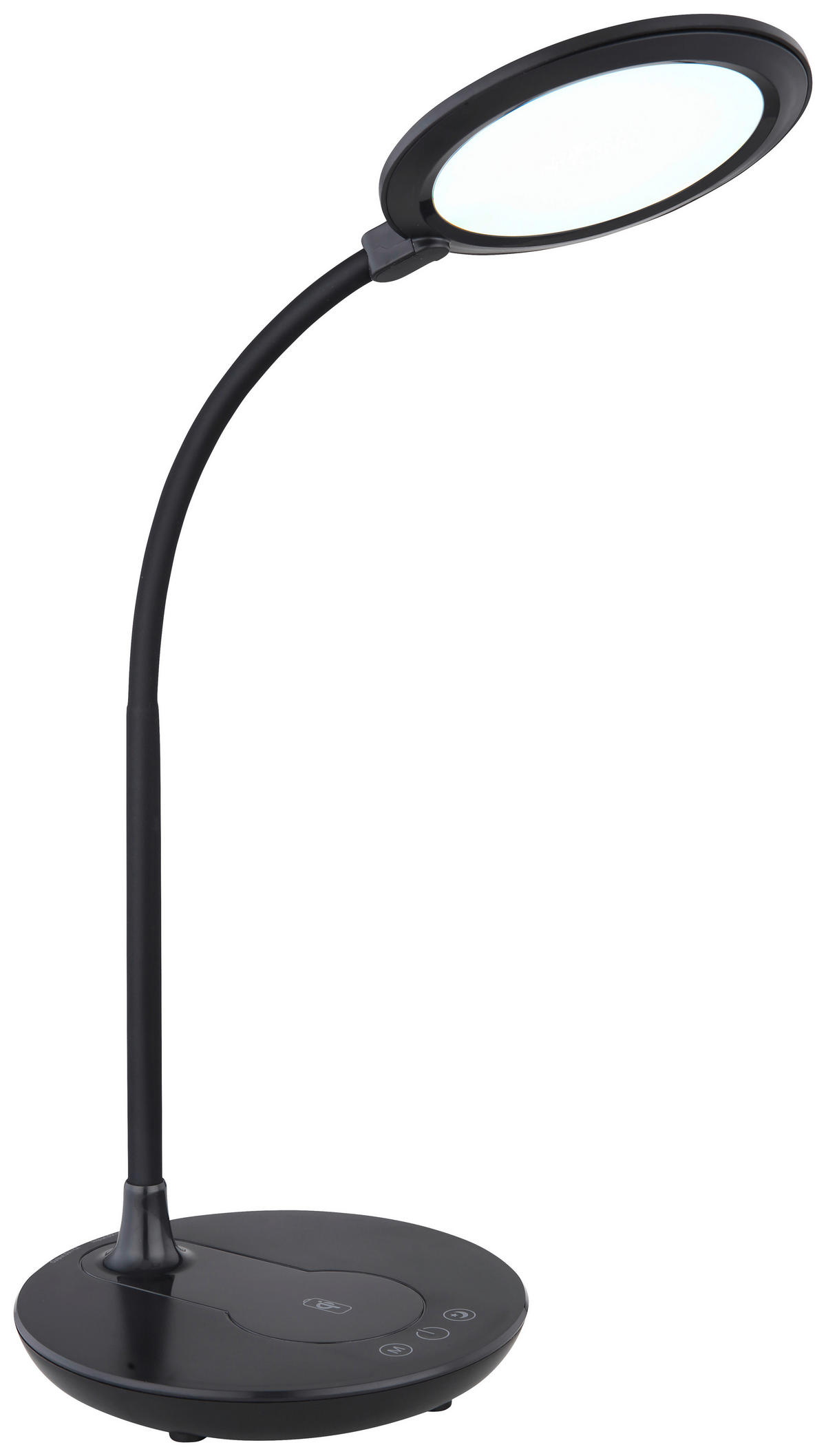 GLOBO Tischleuchte REGINA 58403 schwarz Kunststoff B/H/L: ca. 17x54x33 cm Tischleuchte 58403 - schwarz (33,00/17,00/54,00cm) - GLOBO