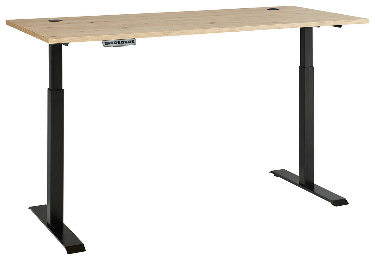 Schreibtisch Memphis Eiche Artisan Nachbildung anthrazit B/H/T: ca. 160x72x77 cm Memphis - Eiche/anthrazit (160,00/72,00/77,00cm)