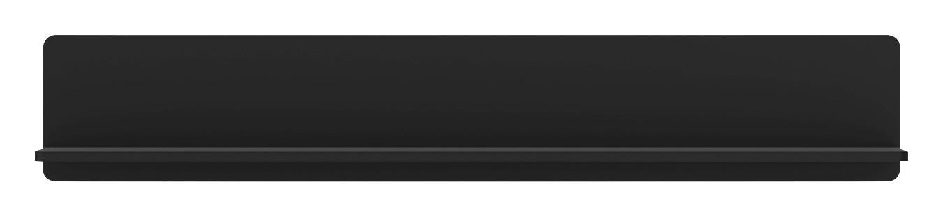 Thumbnail - Wandregal Norica schwarz matt B/H/T: ca. 140x24x22 cm