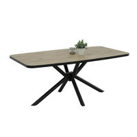 Esstisch Jana Oak Nachbildung schwarz B/H/T: ca. 180x76x100 cm Jana - schwarz/Oak (180,00/76,00/100,00cm)