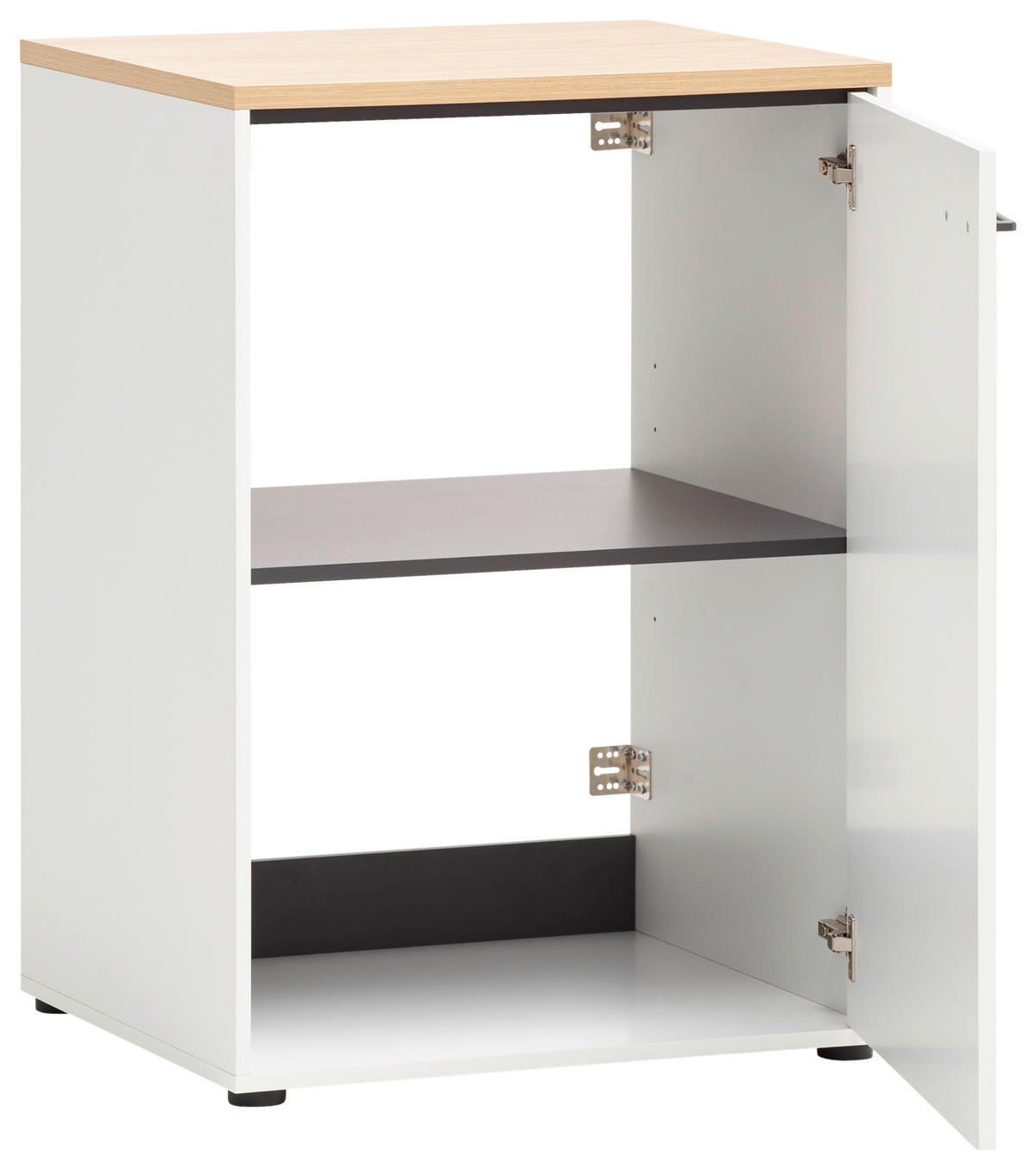 Unterschrank Solea weiß matt Eiche hell Nachbildung B/H/T: ca. 95,8x67,1x60 cm Solea - Eiche/weiß (95,80/67,10/60,00cm) - Schildmeyer