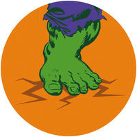 Komar Fototapete Avengers Hulk's Foot Pop Art D: ca. 125 cm Avengers Hulk's Foot Pop Art - (125,00cm) - Komar