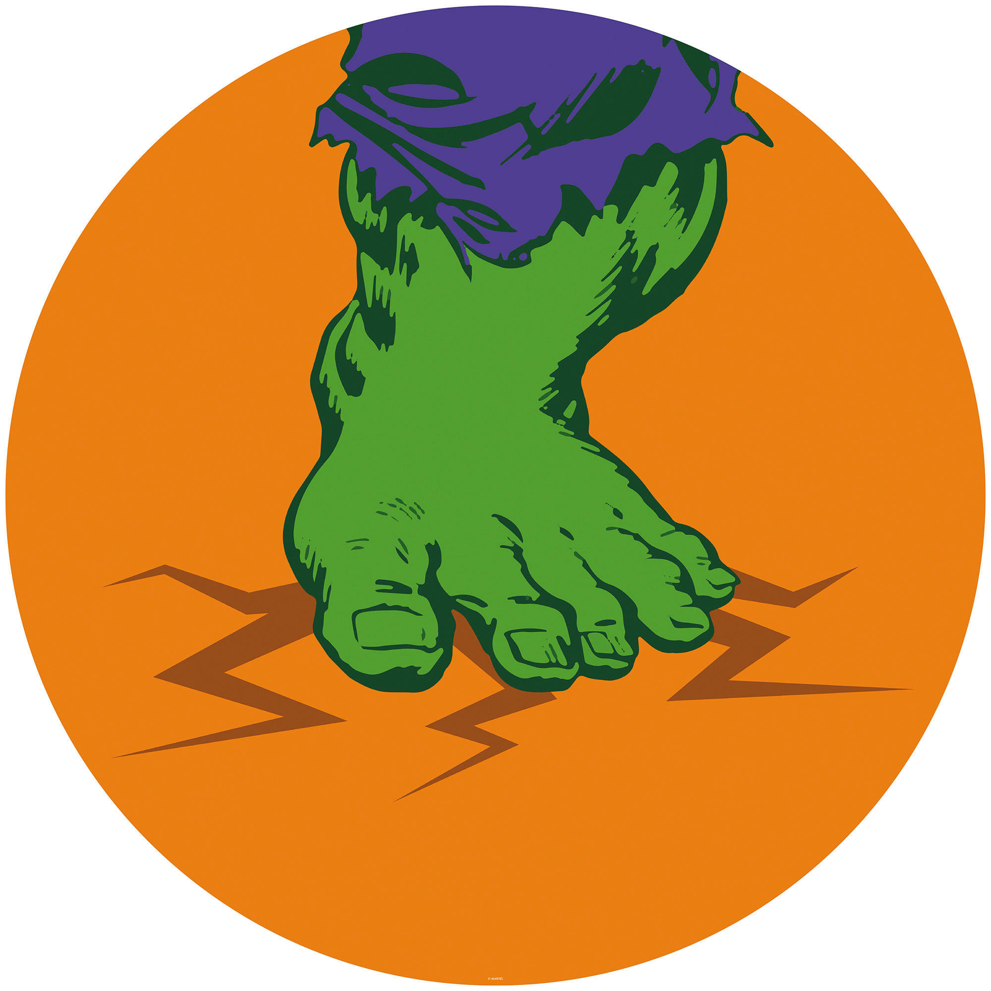 Komar Fototapete Avengers Hulk's Foot Pop Art D: ca. 125 cm