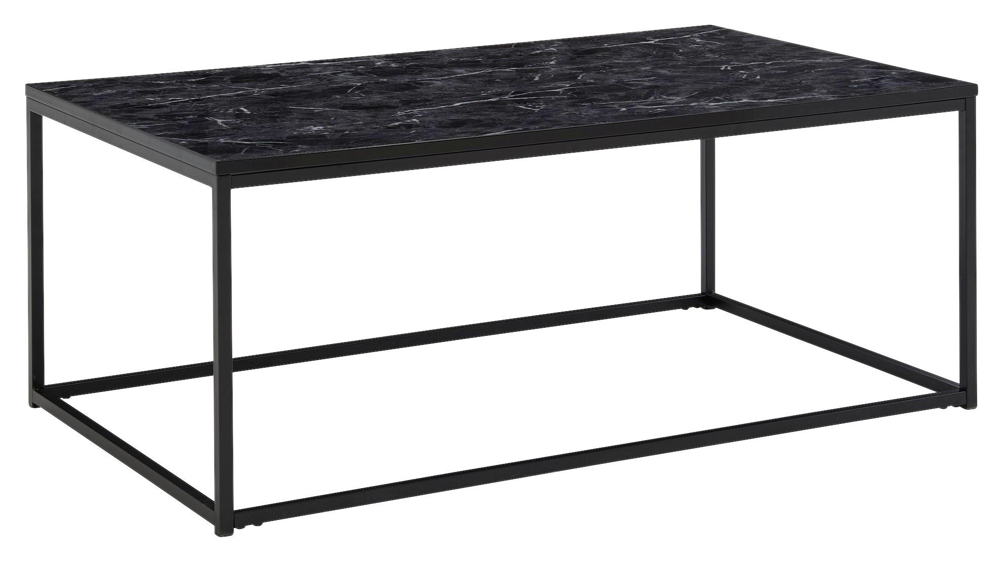 Couchtisch schwarz B/H/T: ca. 60x40x100 cm Couchtisch - schwarz (60,00/40,00/100,00cm) - Wohnling