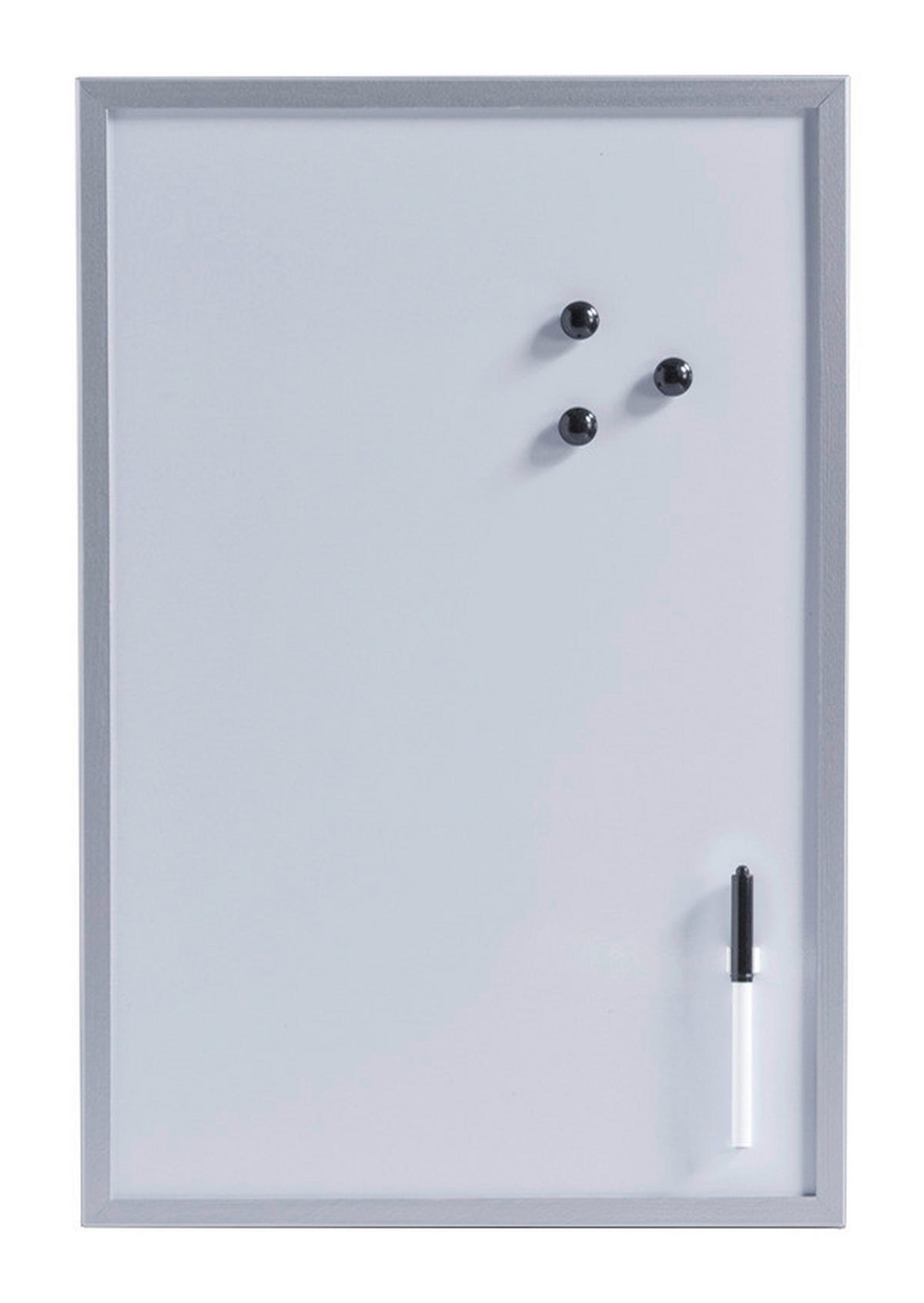 Zeller Magnet-/Schreibtafel Magnet-/Schreibtafel - grau (59,00/39,50/1,50cm) - Zeller