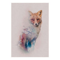 Komar Poster Animals Forest Fox Waldtiere B/L: ca. 50x70 cm Animals Forest Fox - (50,00/70,00cm) - Komar