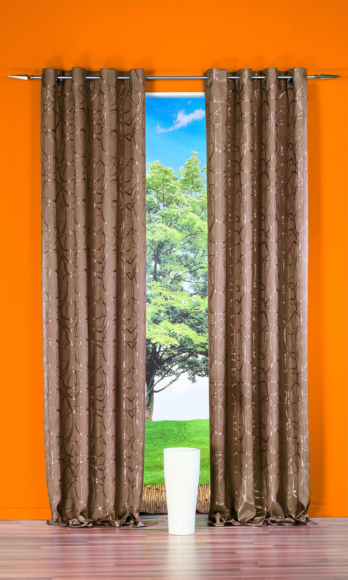 POCOline Ösenvorhang Eaton taupe B/L: ca. 140x245 cm Eaton - taupe (140,00/245,00cm) - POCOline