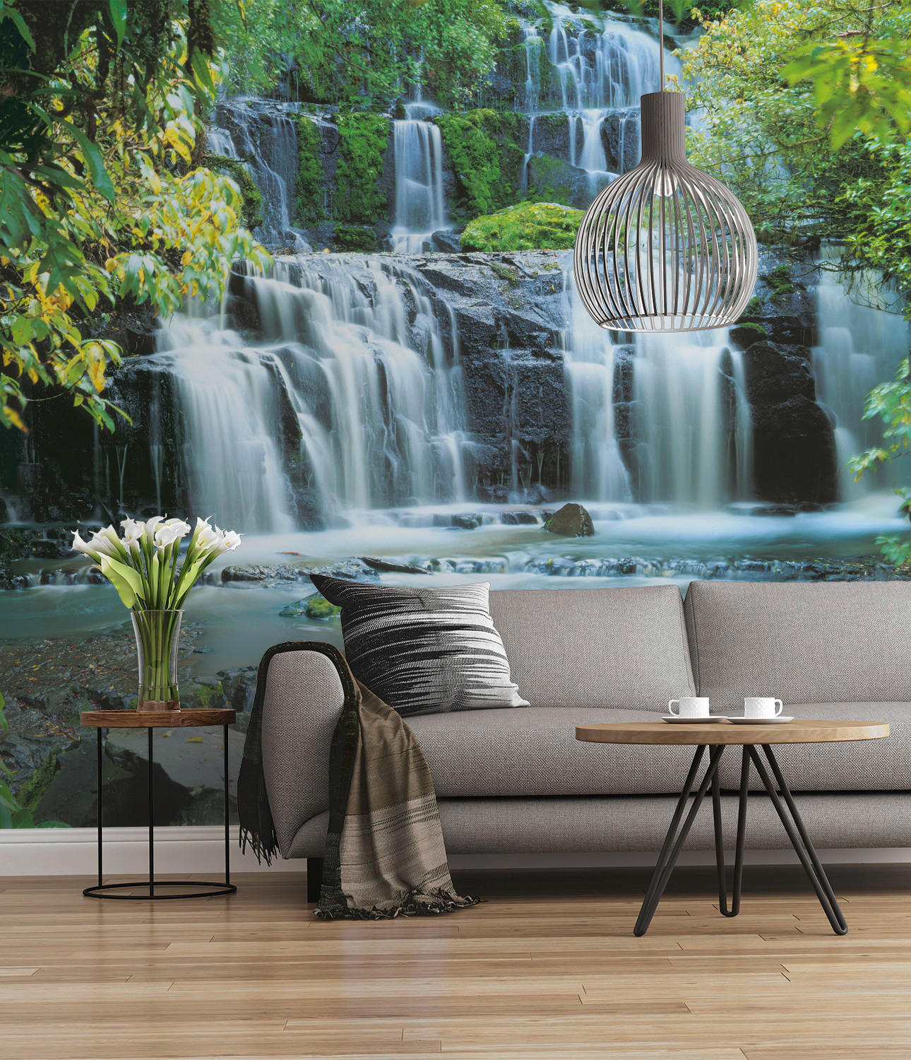 Komar Fototapete Pura Kaunui Falls B/L: ca. 300x250 cm Pura Kaunui Falls - (300,00/250,00cm) - Komar