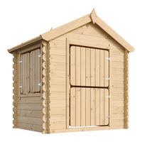 Timbela Kinderspielhaus M516 natur B/H/L: ca. 146x143x112 cm M516 - natur (112,00/146,00/143,00cm) - Timbela