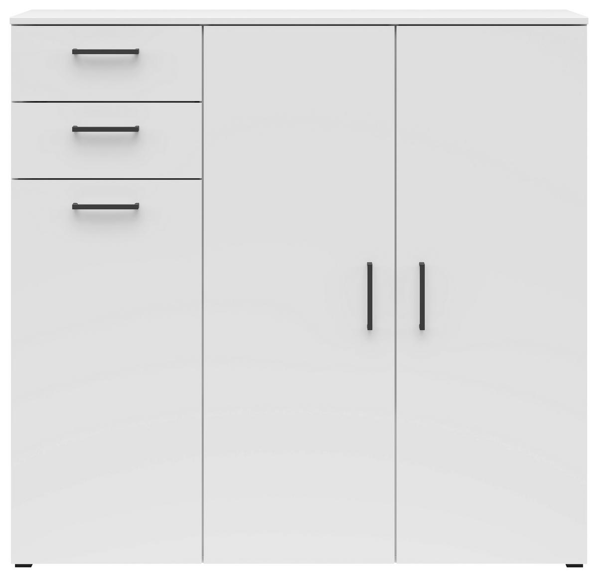 Kommode Multi-Stauraum Typ 33 weiß B/H/T: ca. 120x115x40 cm Multi-Stauraum Typ 33 - weiß (120,00/115,00/40,00cm)