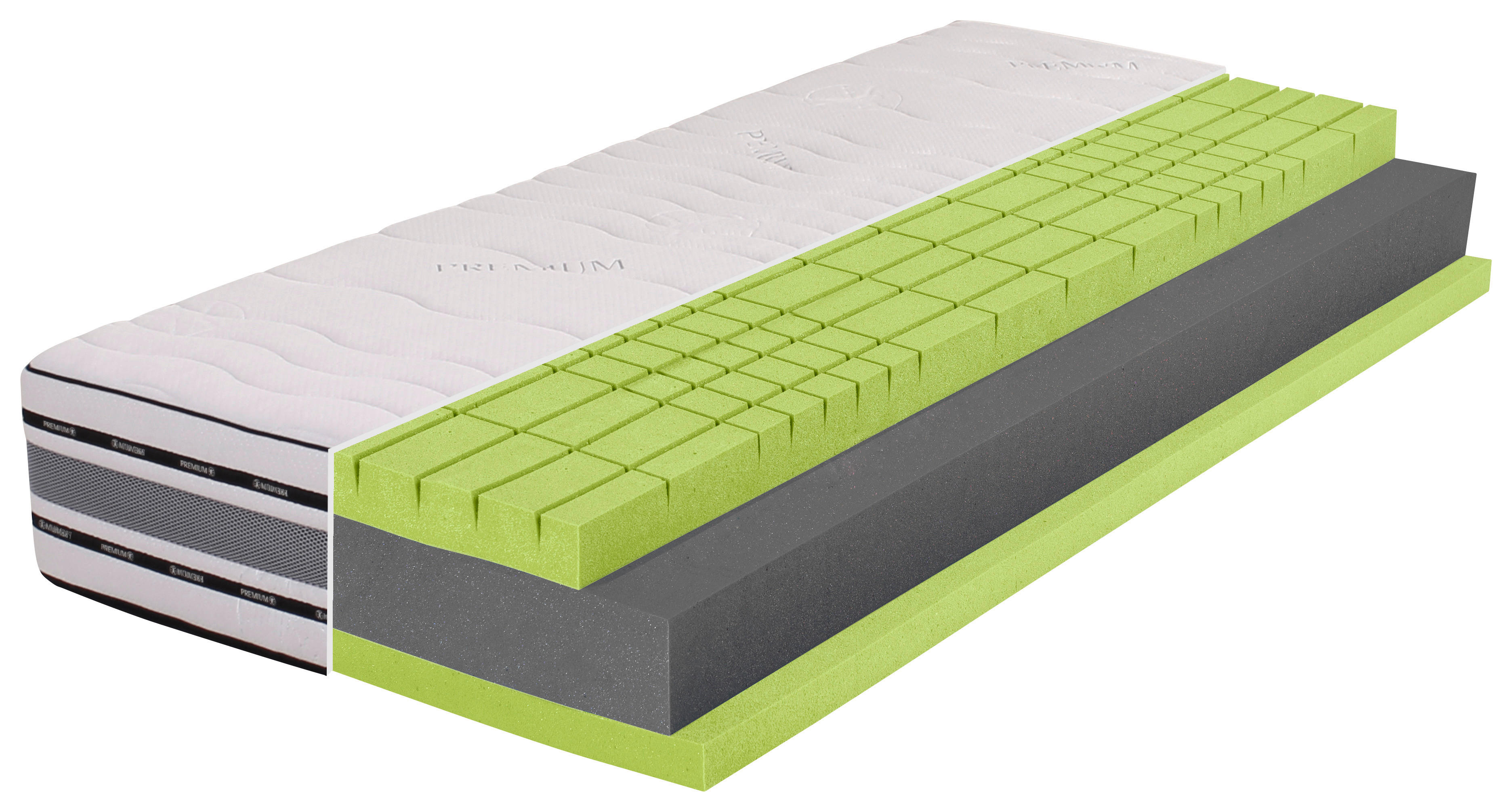 Kaltschaummatzratze Kristall Kristall - (90,00/28,00/200,00cm)