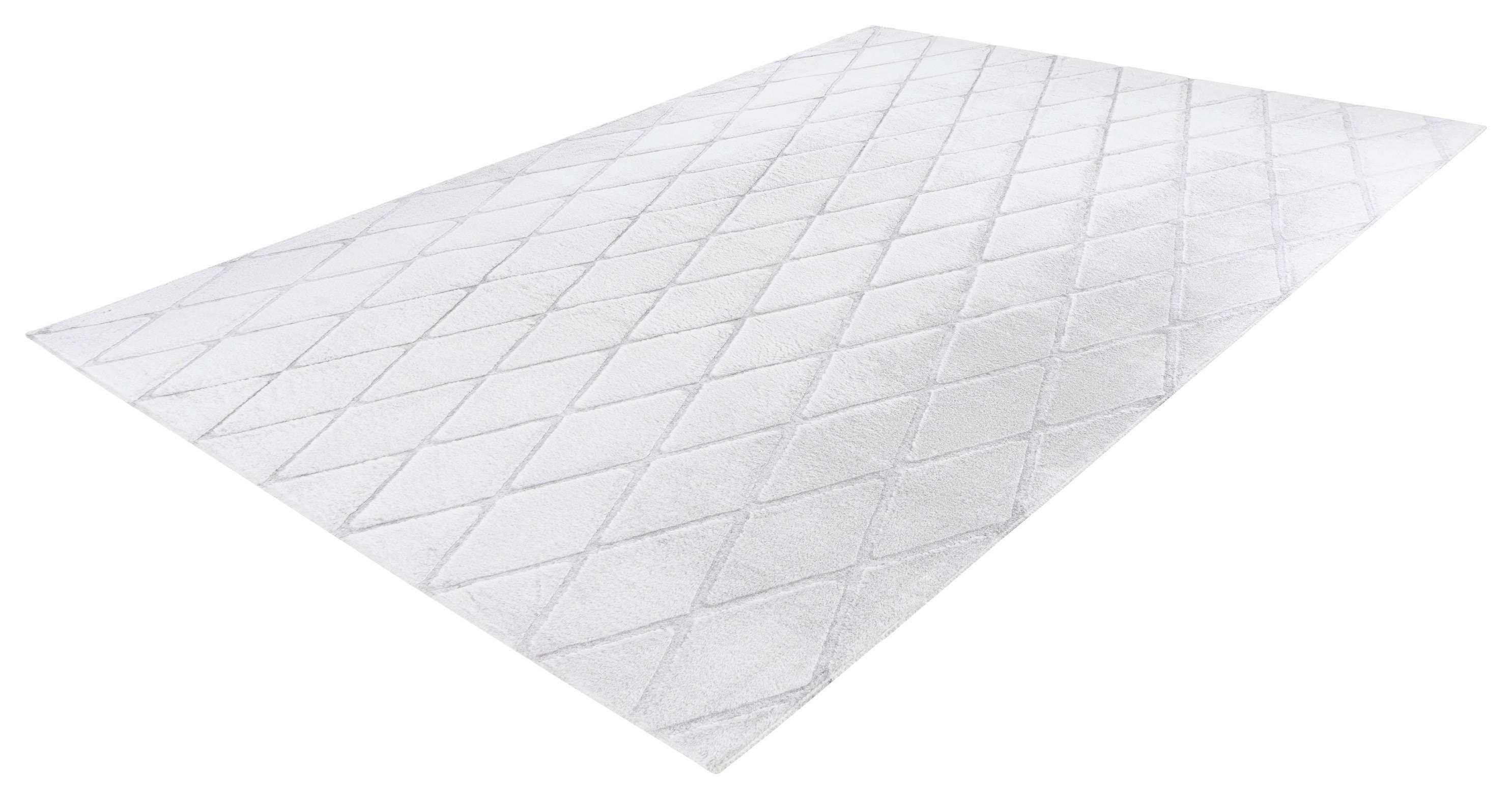 360Living Teppich Vivica graublau B/L: ca. 160x230 cm Vivica - weiß/graublau (160,00/230,00cm) - 360Living