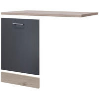 Geschirrspüler- Frontset Morena grau matt B/H/T: ca. 110x85x60 cm Morena - Eiche/Basalt (110,00/85,00/60,00cm) - Flex-Well