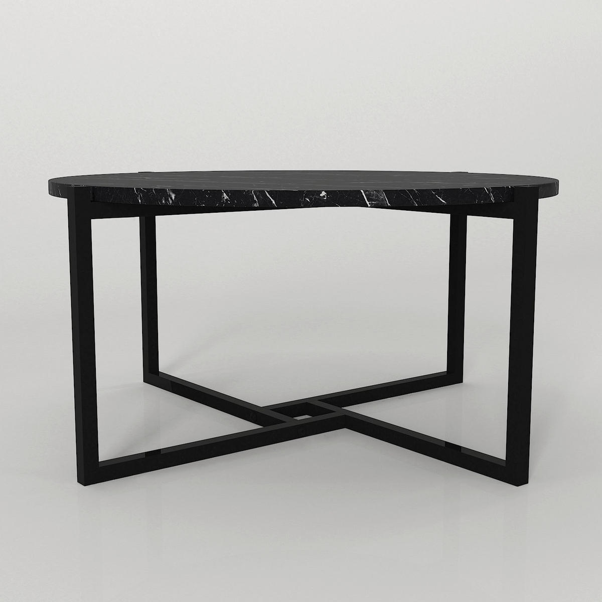 Couchtisch Noce schwarz Marmoroptik B/H/T: ca. 73x36x73 cm Noce - schwarz/Marmoroptik (73,00/36,00/73,00cm) - moebel17
