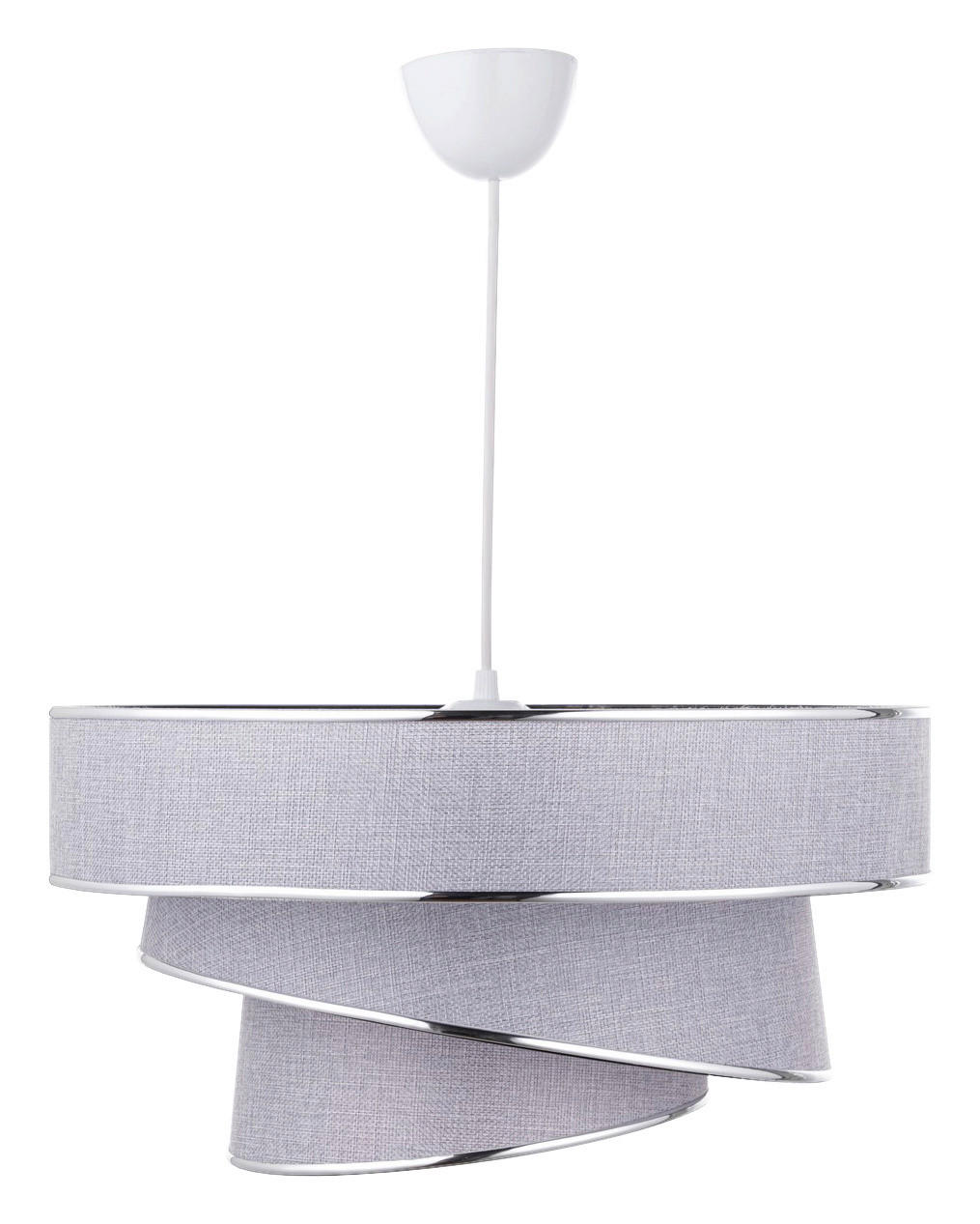 Opviq Pendelleuchte silber grau B/H/T/L/D: ca. 40x72x40x40x40 cm E27 1 Brennstellen Couper - silber/grau (40,00/40,00/72,00cm) - Opviq