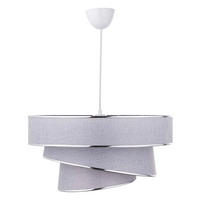 Opviq Pendelleuchte silber grau B/H/T/L/D: ca. 40x72x40x40x40 cm E27 1 Brennstellen Couper - silber/grau (40,00/40,00/72,00cm) - Opviq