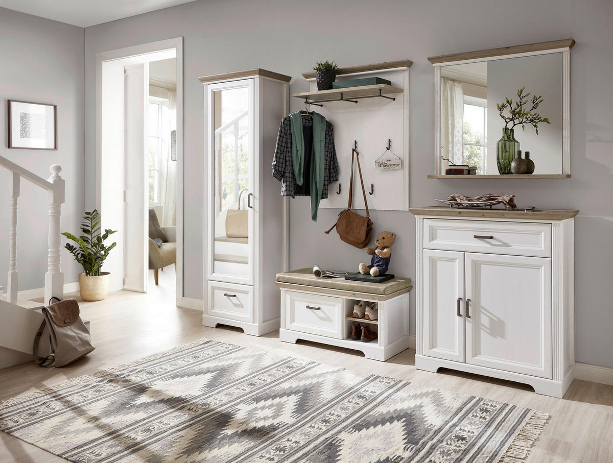 Schuhkommode Jasmin Pinie Nachbildung Eiche Artisan Nachbildung B/H/T: ca. 93x102x41 cm Jasmin - Eiche (93,00/102,00/41,00cm)