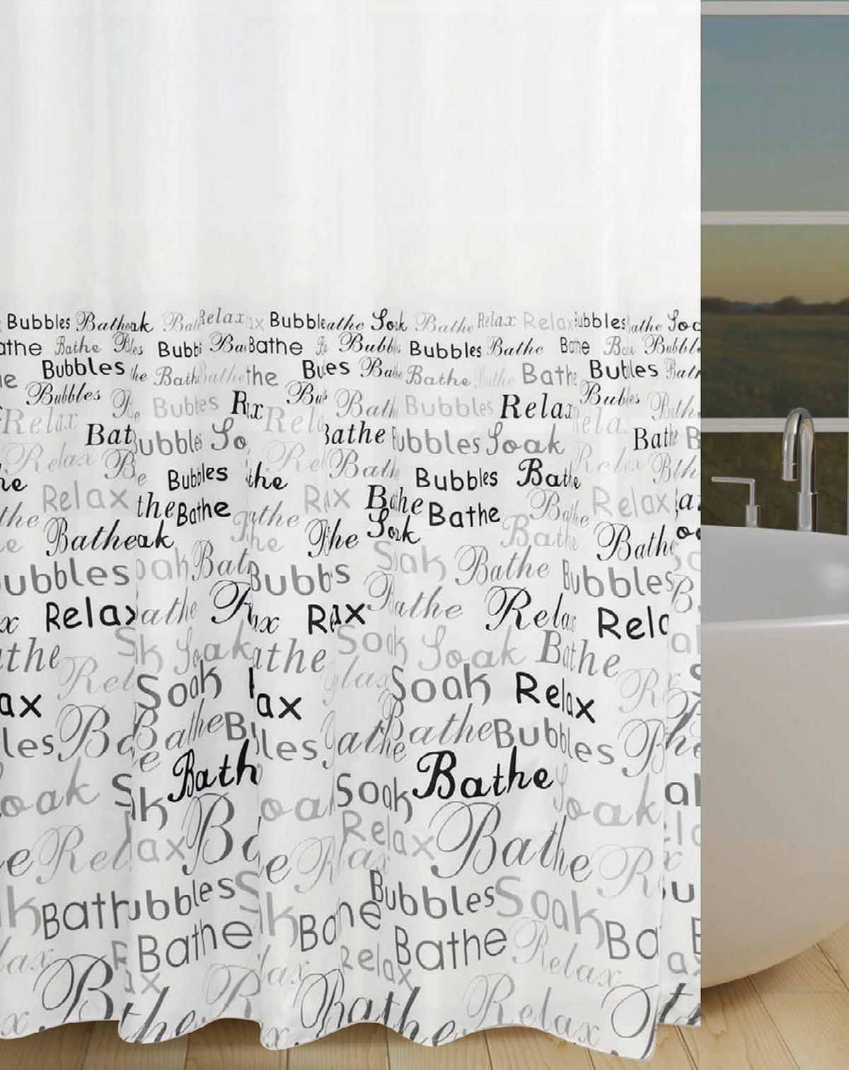 Duschvorhang Polyester B/L: ca. 180x200 cm Duschvorhang_Relax - (180,00/200,00cm) - Acus