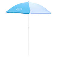 AXI Sonnenschirm blau Kunststoff H/D: ca. 175x125 cm Sonnenschirm - blau/weiß (125,00/175,00cm) - AXI
