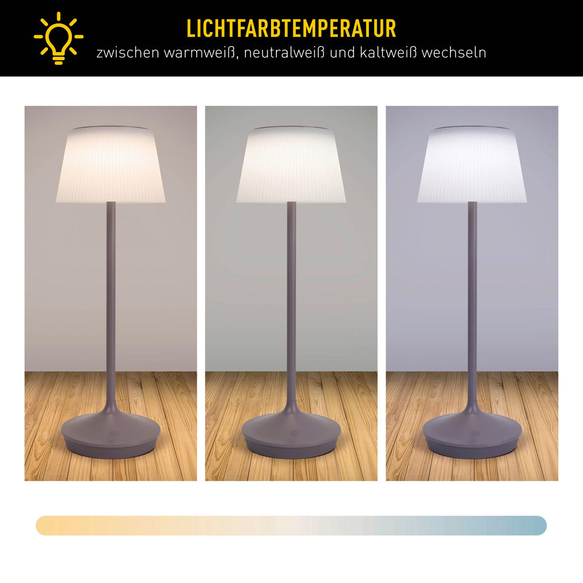 LED-Solar-Tischleuchte violett Kunststoff Metall B/H/T/D: ca. 13x38x13x13 cm EMMI - violett (13,00/38,00/13,00cm) - Näve Leuchten