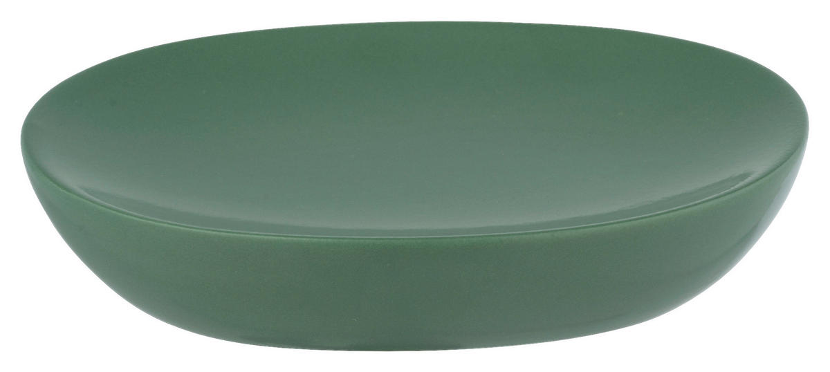 Seifenablage grün Keramik B/H/T: ca. 12x3x8,5 cm Seifenablage_Olinda_Allstar grün - grün (12,00/3,00/8,50cm) - Allstar