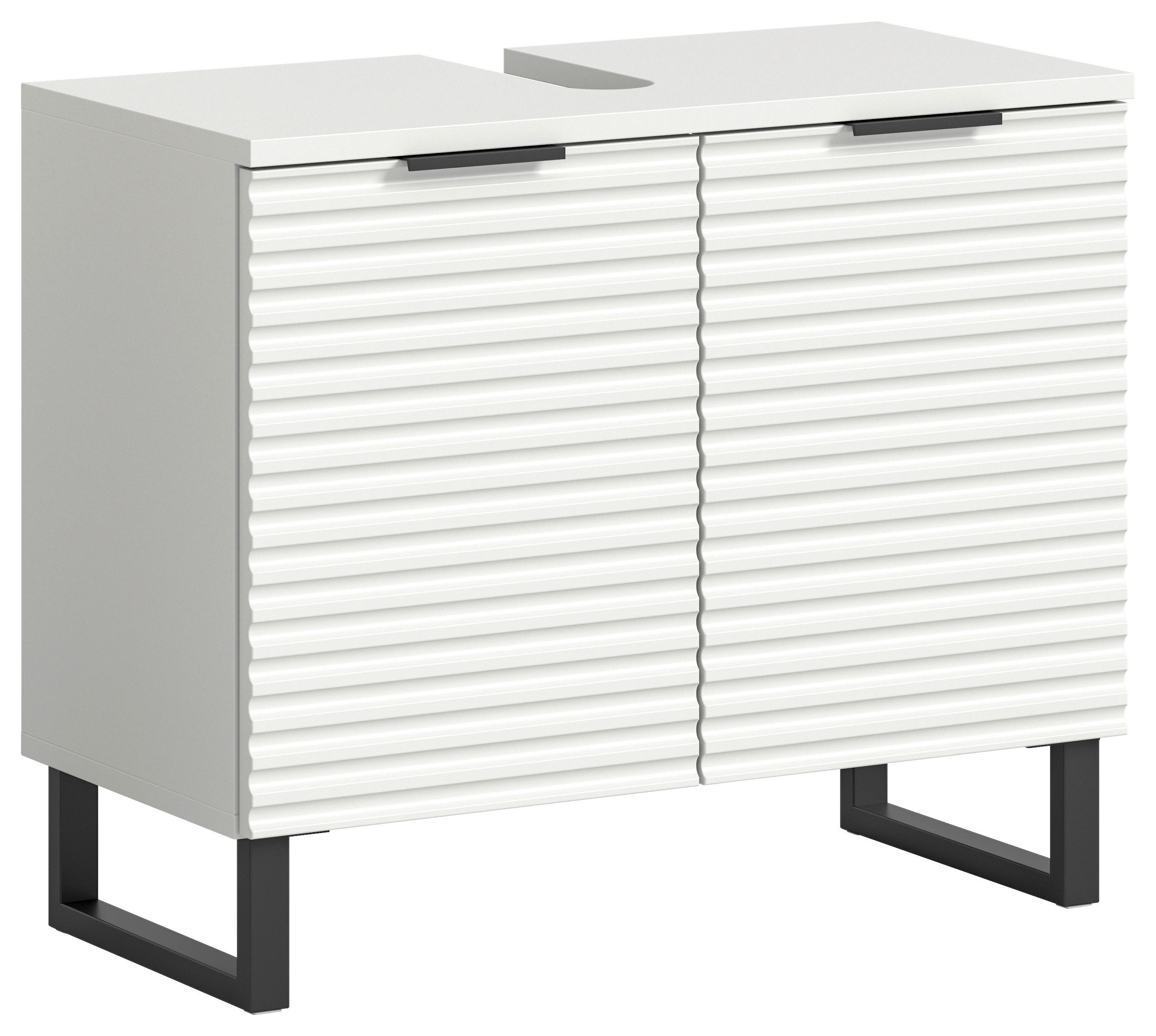 Waschbeckenunterschrank Riff weiß B/H/T: ca. 70x59x34 cm Riff - weiß (70,00/59,00/34,00cm) - xonox.home