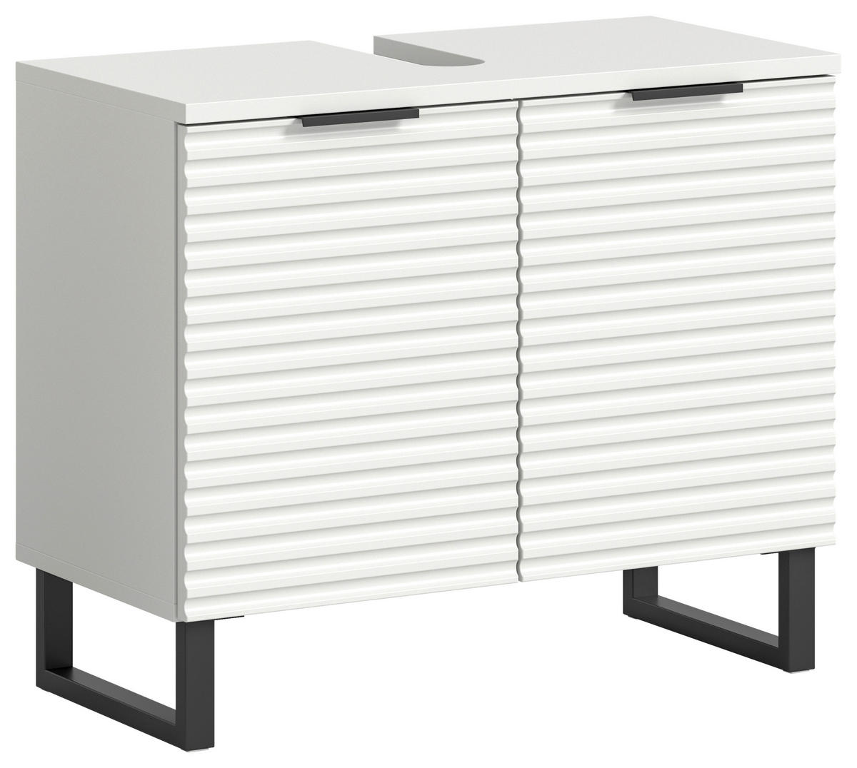 Waschbeckenunterschrank Riff weiß B/H/T: ca. 70x59x34 cm Riff - weiß (70,00/59,00/34,00cm) - xonox.home