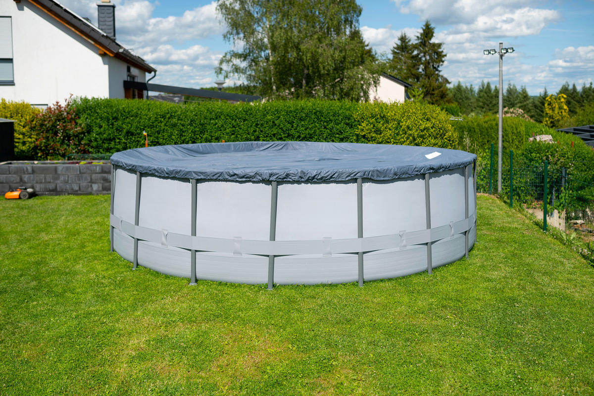 Summer Waves Poolset Elite B/H/L: ca. 549x132x549 cm Elite - grau (549,00/549,00/132,00cm) - Summer Waves