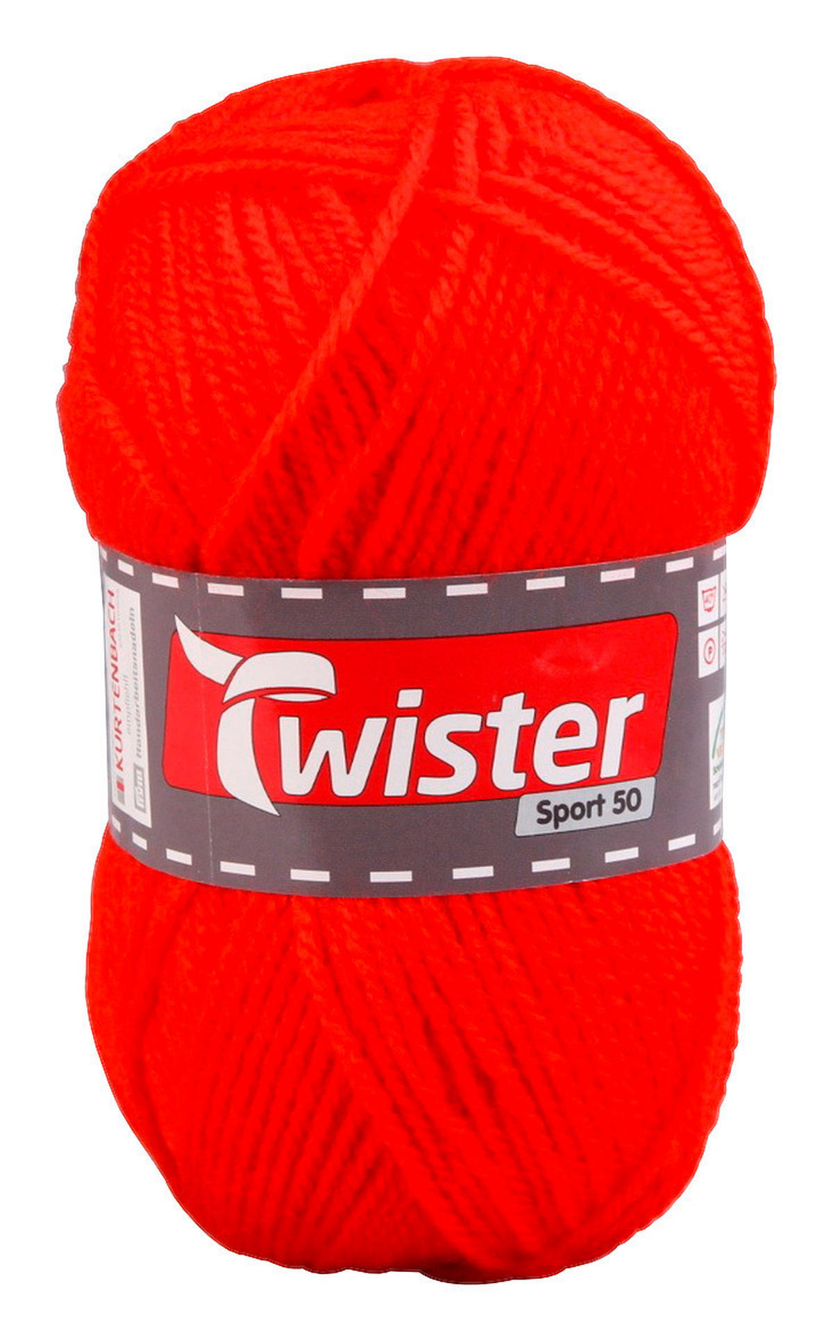 Handstrickgarn Twister Sport uni rot L: ca. 15000 cm Twister Sport uni - rot (15000,00cm) - Twister