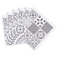 d-c-fix Wandfliese selbstklebend grau B/L: ca. 30,5x30,5 cm Wandfliese_selbstklebend_6Stck. - weiß/grau (30,50/30,50cm) - d-c-fix