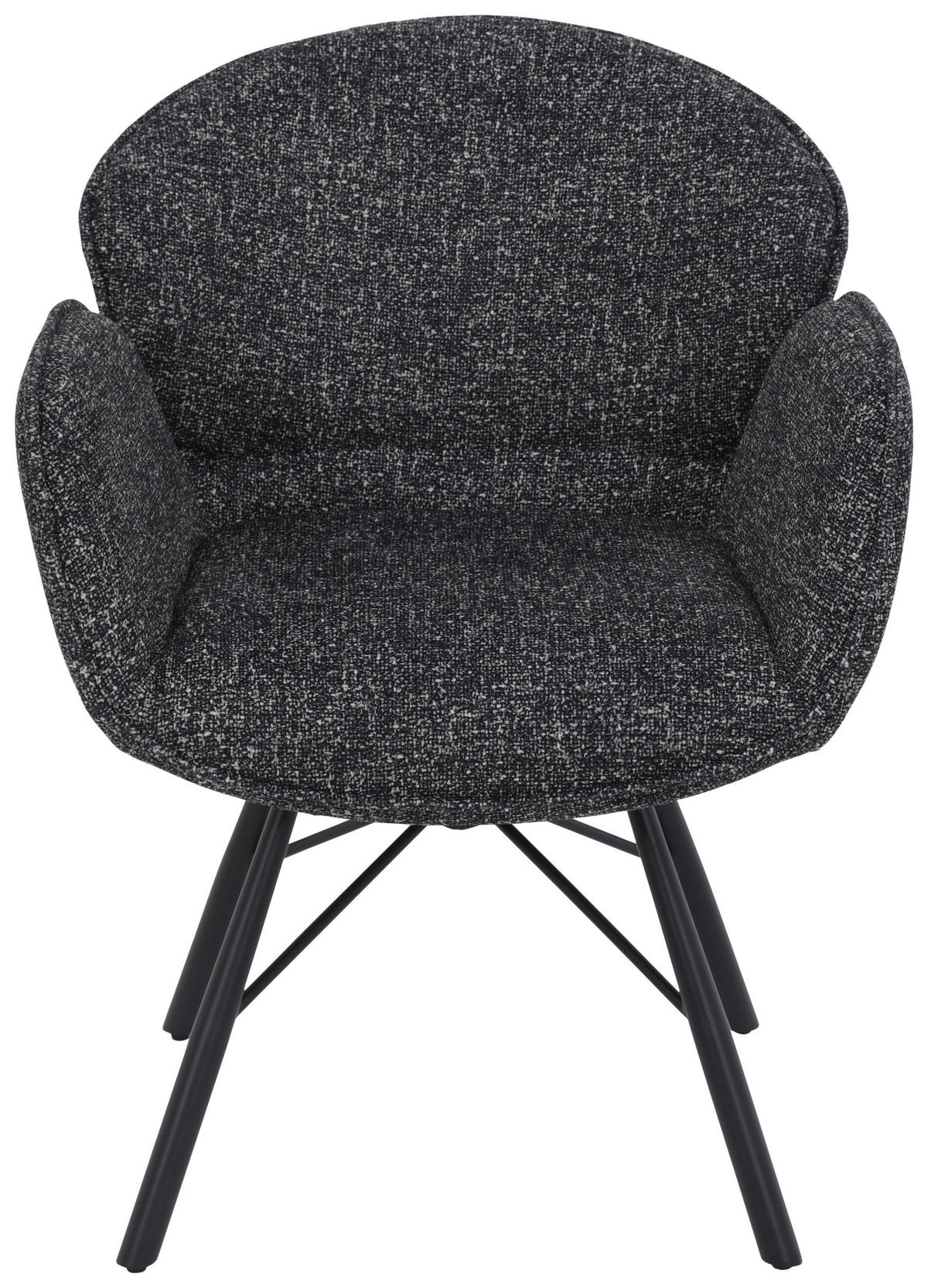 Sessel Bristol, 2er-Set anthrazit Metall Microfaser B/H/T: ca. 62x83x66 cm Bristol, 2er-Set - anthrazit (62,00/83,00/66,00cm) - Hela