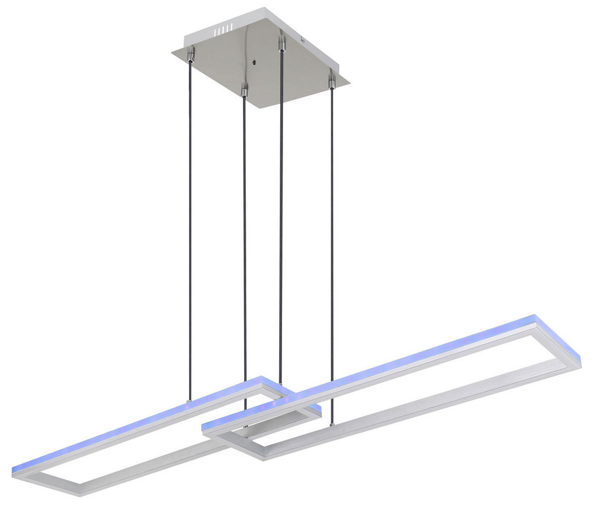 GLOBO LED-Pendelleuchte Salmos 67209-45H Silbergrau Aluminium Kunststoff B/H: ca. 120x26 cm Salmos - Silbergrau (120,00/26,00cm) - GLOBO
