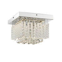 GLOBO LED-Deckenleuchte Chrom Metall B/H/T: ca. 25x15x25 cm MATHILDA - Chrom (25,00/15,00/25,00cm) - GLOBO