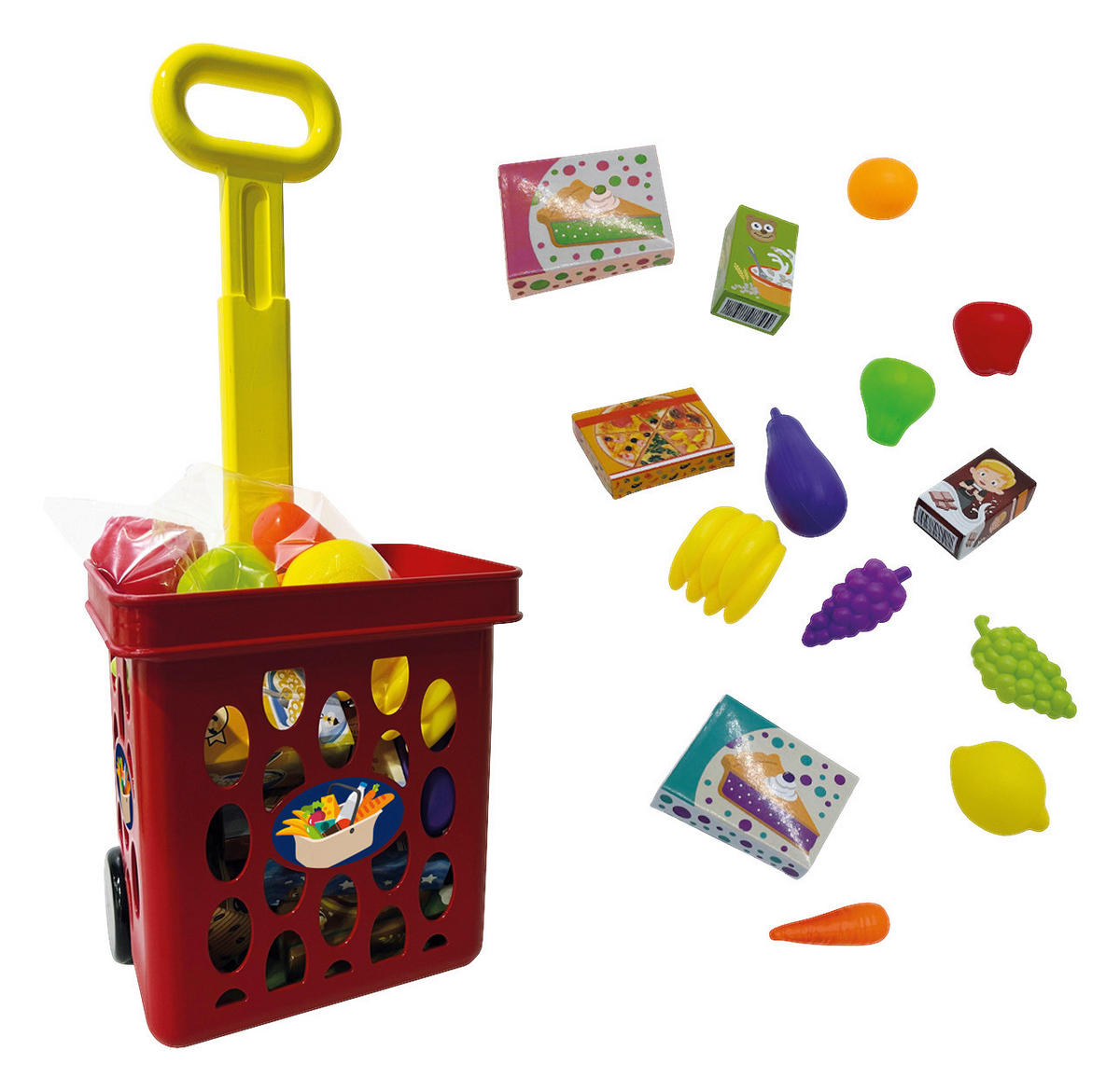 Spielwaren B/H/T: ca. 19x36x15 cm Spielzeug-Einkaufstrolley - (19,00/36,00/15,00cm)