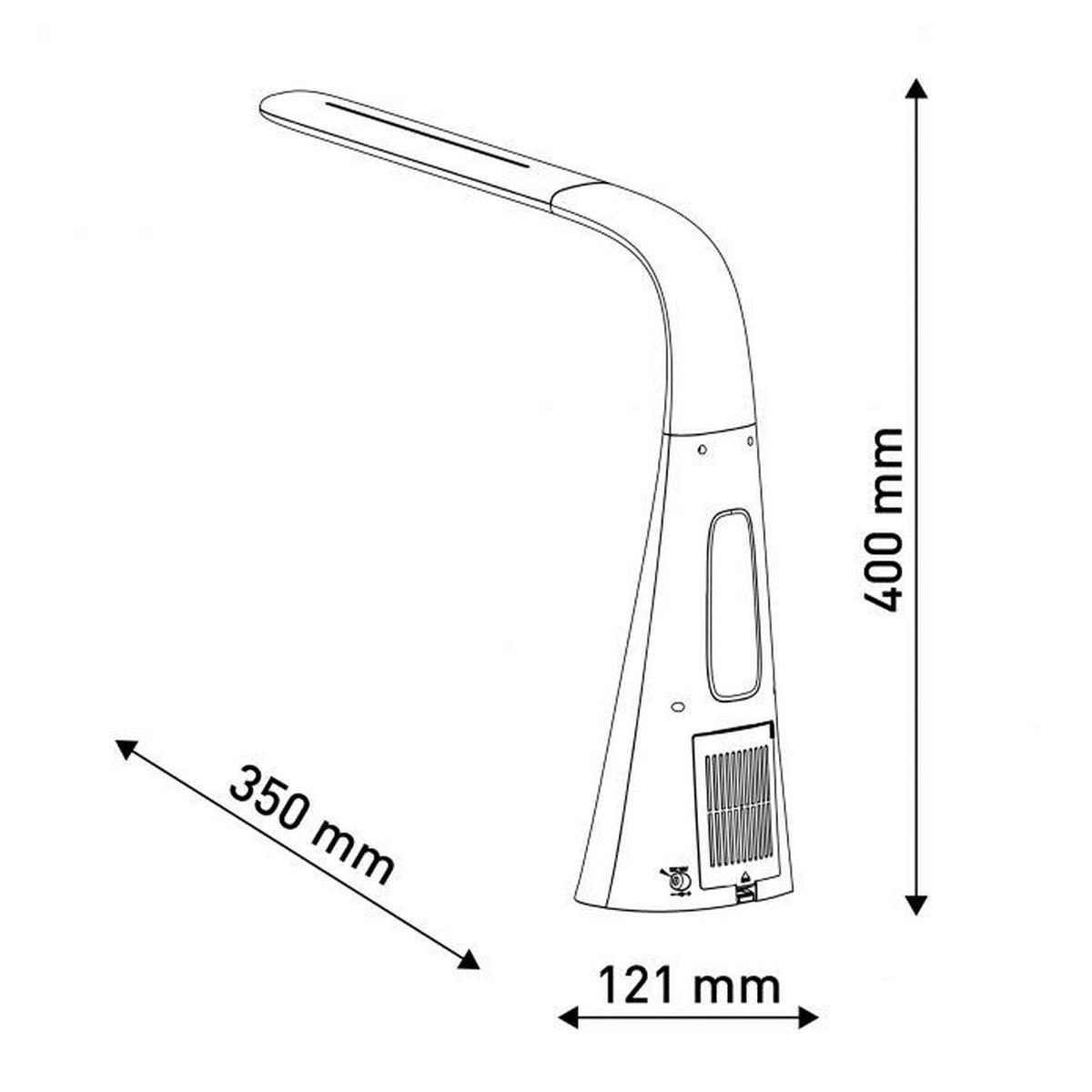 Näve Leuchten weiß ▷ POCO online LED-Ventilatortischleuchte cm kaufen bei NV3187323 null 10x40x12 Kunststoff 1 Brennstellen B/H/T: ca