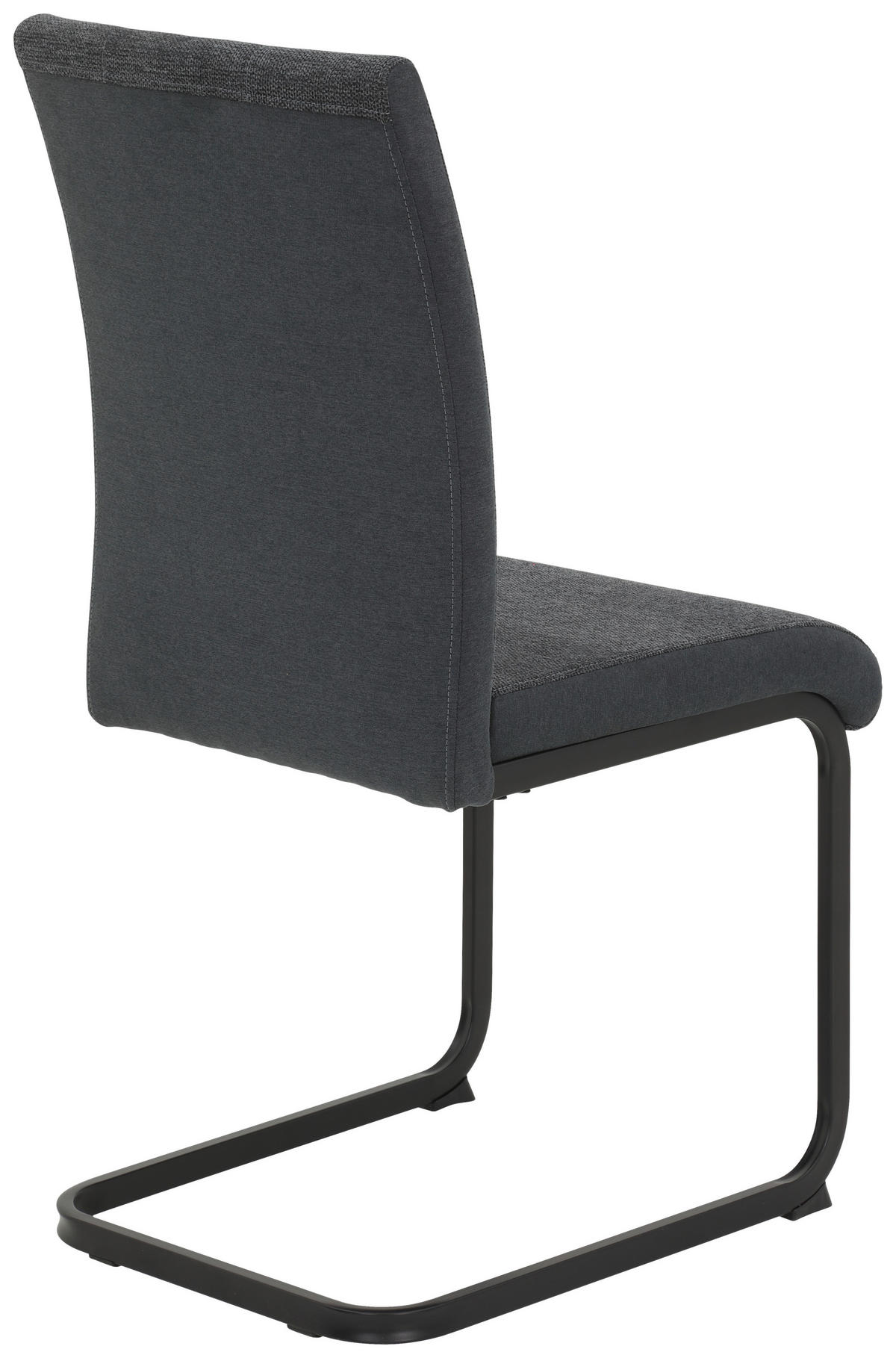 Stuhl 2er Set LINN anthrazit schwarz Webstoff Metall B/H/T: ca. 43x92x52 cm 2er Set LINN - schwarz/anthrazit (43,00/92,00/52,00cm) - Hela