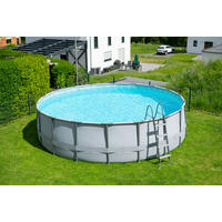 Summer Waves Poolset Elite B/H/L: ca. 549x132x549 cm Elite - grau (549,00/549,00/132,00cm) - Summer Waves