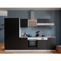 Respekta Küchenblock KB310WSCGKE178G schwarz B/H/T: ca. 310x200x60 cm KB310WSCGKE178G - Beton/weiß (310,00/200,00/60,00cm) - Respekta